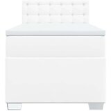 vidaXL Krevet s oprugama i madracem bijeli 90 x 190 cm od umjetne kože | shoptok.hr