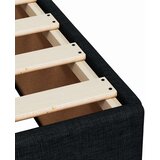 vidaXL Box spring postelja z vzmetnico črna 90x200 cm blago | Shoptok.si