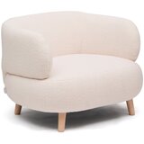 Kave Home Bež fotelja od bouclé tkanine Luisa – | shoptok.hr
