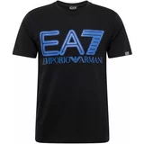 Ea7 Emporio Armani Majica kraljevsko plava / pastelno plava / crna / bijela
