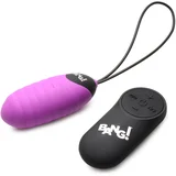 Ribbed Egg 28X Silicone with Remote Purple