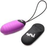 Bang! Ribbed Egg 28X Silicone with Remote Purple Cene