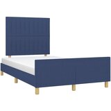  Okvir za krevet s uzglavljem plavi 120 x 200 cm od tkanine | shoptok.hr