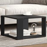 The Living Store Klubska mizica črna 51,5x51,5x30 cm inženirski les - Klubska Mizica, (21574206) | Shoptok.si
