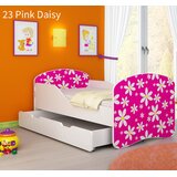  Otroška postelja ACMA z motivom + predal 140x70 cm 23 Pink Daisy | Shoptok.si