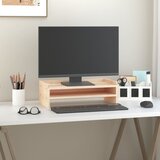  Stalak za monitor 50 x 24 x 16 cm od masivne borovine | shoptok.hr