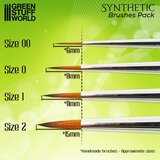 Green Stuff World GREEN SERIES Synthetic Brush – Size 0 | Sintetička Četkica za minijature | Eponuda.com
