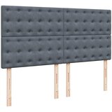  Krevet s oprugama i madracem tamnosivi 200x200 cm baršunasti | shoptok.hr