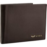 WINGS Muški novčanik od prave kože, smeđi | shoptok.hr