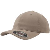 Flexfit garment washed cotton dad hat khaki Cene