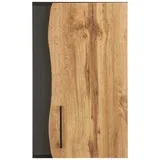 zgornja omara timber, hrast, temno siva