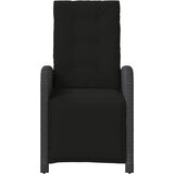  3-dijelni bistro set s jastucima crni od poliratana Crna | Shoptok.si