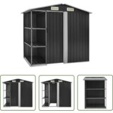  The Living Store Vrtna lopa s stojalom antracitna 205x130x183 cm železna - Vrtna Lopa, (21745206) | Shoptok.si