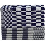  Set ručnika od 10 komada plavo-bijeli pamučni | shoptok.hr
