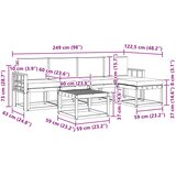  Set vanjskih sofa 6 kom. Prirodna i bež | shoptok.hr
