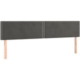 Maison Chic Posteljno vzglavje - Vzglavna omarica 2 kosa temno sivo 80x5x78/88 cm žamet, (22077957) | Shoptok.si