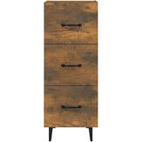  Komoda dimljeni hrast 34,5x34x90 cm inženirski les, (20654205) | Shoptok.si