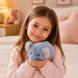  Plush Elephant Mascot Cuddly Toy Soft Small Gray 18 cm | shoptok.hr