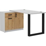  Pisalna miza s komodo Malta - hrast artisan/svetlo siva 130 AR/LG/LG | shoptok.hr