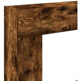vidaXL Okvir za kamin dimljeni hrast 81x18x82 cm inženirski les | Shoptok.si