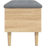  Klupa za pohranu boja hrasta 82x42x46 cm od konstruiranog drva | shoptok.hr