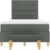  Krevet s opruga kutije Tamno siva 200 x 120 cm tkanina | shoptok.hr