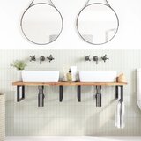  Površina za umivaonik neobrađena 120x50x4 cm od drva bagrema | shoptok.hr