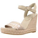 Tommy Hilfiger Sandali & Odprti čevlji SEASONAL WEBBING WEDGE Bež | Shoptok.si