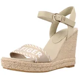 Tommy Hilfiger Sandali & Odprti čevlji SEASONAL WEBBING WEDGE Bež