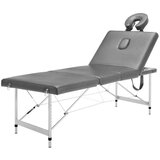 vidaXL masažni stol s 4 zone i aluminijskim okvirom antracit 186x68 cm | shoptok.hr