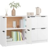  Komoda 2 kosa bela 60x30x70 cm konstruiran les, (20654356) | Shoptok.si