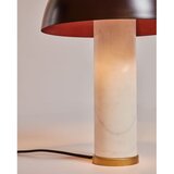 Kave Home Bela/temno rjava marmorna namizna svetilka s kovinskim senčilom (višina 43 cm) Zorione – | Shoptok.si