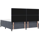 Box Spring Krevet s Madracem Tamno Sivi 200x200 cm Baršun | shoptok.hr