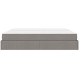  Okvir kreveta s madracem s madracem 2 pcs Sivo-smeđa tkanina | shoptok.hr