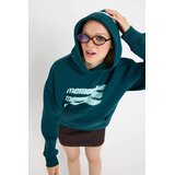 TRENDYOLMILLA ženski duks Twoaw26Sw00125, uljana-zelena | Eponuda.com