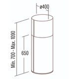 Cata OSTRVSKI ASPIRATOR ISLA FARO BL | Eponuda.com