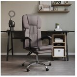  Uredski naslonjač od umjetne kože sivi | shoptok.hr