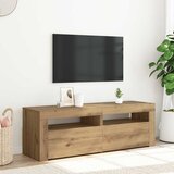 TV ormarić LED boja hrasta 120x35x40 cm konstruirano drvo | shoptok.hr