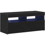 vidaXL TV omara Črni hrast Inženirski les 90 x 35 x 40 cm Shranjevanje | Shoptok.si