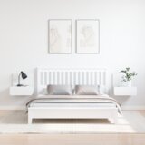  Noćni ormarić montiran na zid 2 pcs Bijelo 44 x 32.5 x 40 cm | shoptok.hr