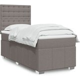 Maison Chic Box spring postelja - Vzmetna postelja z vzmetnico taupe 90x200 cm blago SL23054, (21880638) | Shoptok.si