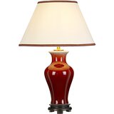 Elstead Lighting Elstead Lightbox Majin Tradicionalna namizna svetilka z 1 lučjo, Oxblood, z visokim senčnikom Empire, (22099500) | Shoptok.si