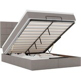 vidaXL Otomanska postelja z vzmetnico & LEDs taupe 140x190 cm blago, (22054139) | Shoptok.si