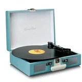 Gramofon TT-110, sa zvučnicima, bluetooth, retro, plavi