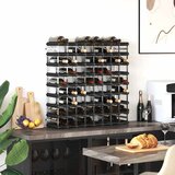  Stalak za vino za 72 boce crni od masivne borovine | shoptok.hr