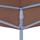 Krov za šator za zabave 4 x 3 m smeđi 270 g/m² | shoptok.hr