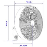  ZEVENTI - Zidni ventilator FANNY 50W/230V crni + daljinski upravljač | Eponuda.com