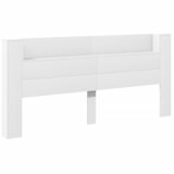 Ormarić za uzglavlje s LED svjetlima bijeli 220x16,5x103,5 cm | shoptok.hr