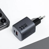 forcell F-Energy GaN USB C + USB A QC4.0 PD 3A 33W VT-31 siv polnilec za telefon | Shoptok.si