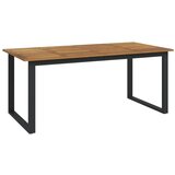  Vrtna garnitura - 7-dijelni vrtni blagovaonski set od bagremovog drva i metala - Crna Dužina stola 180 cm 6 Dužina stola 180 cm | shoptok.hr